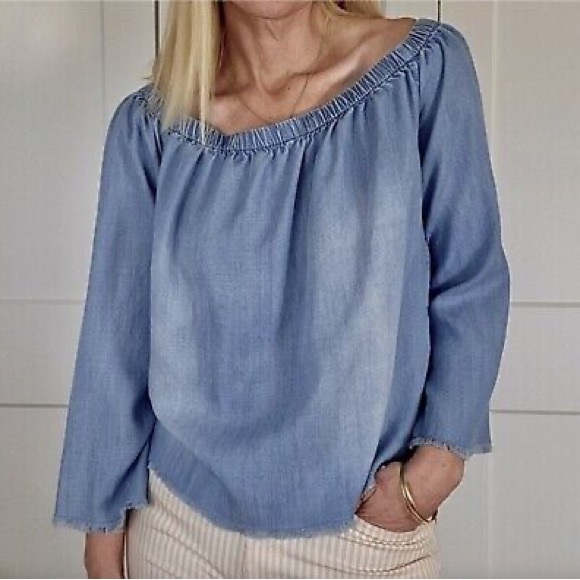 2/$15!! Anthropology Cloth & Stone Relaxed Top - Picture 8 of 9